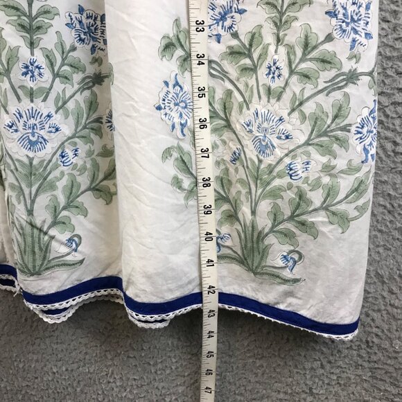 Juliet Dunn floral button up cotton sun dress Sz 3 - Picture 7 of 12